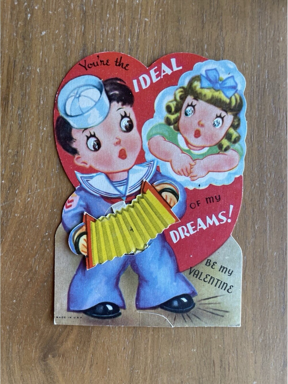 Valentine Card Sailor Boy You're The Ideal Of My Dreams Valentine's Day Card